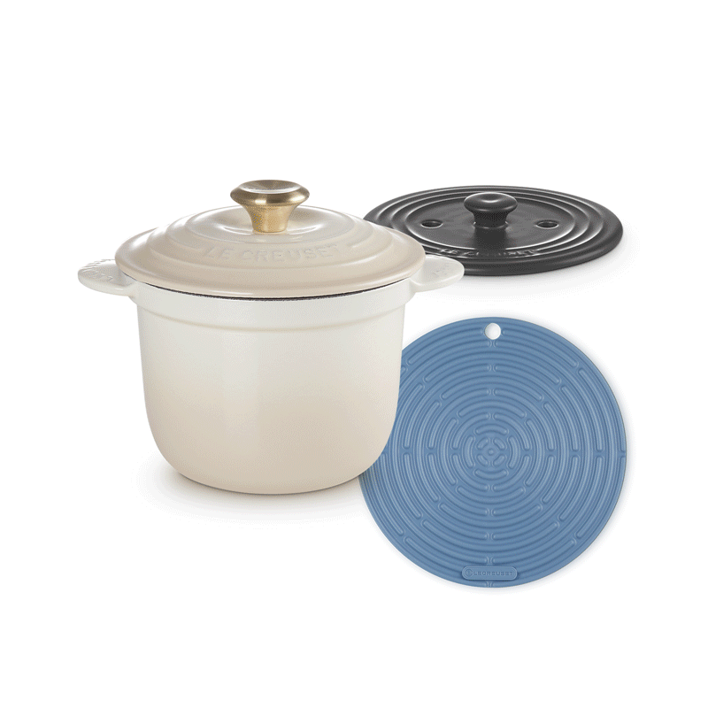 [煲仔飯神器] Cocotte Every 萬用鍋 18厘米套裝 (淺金色鍋蓋頭)