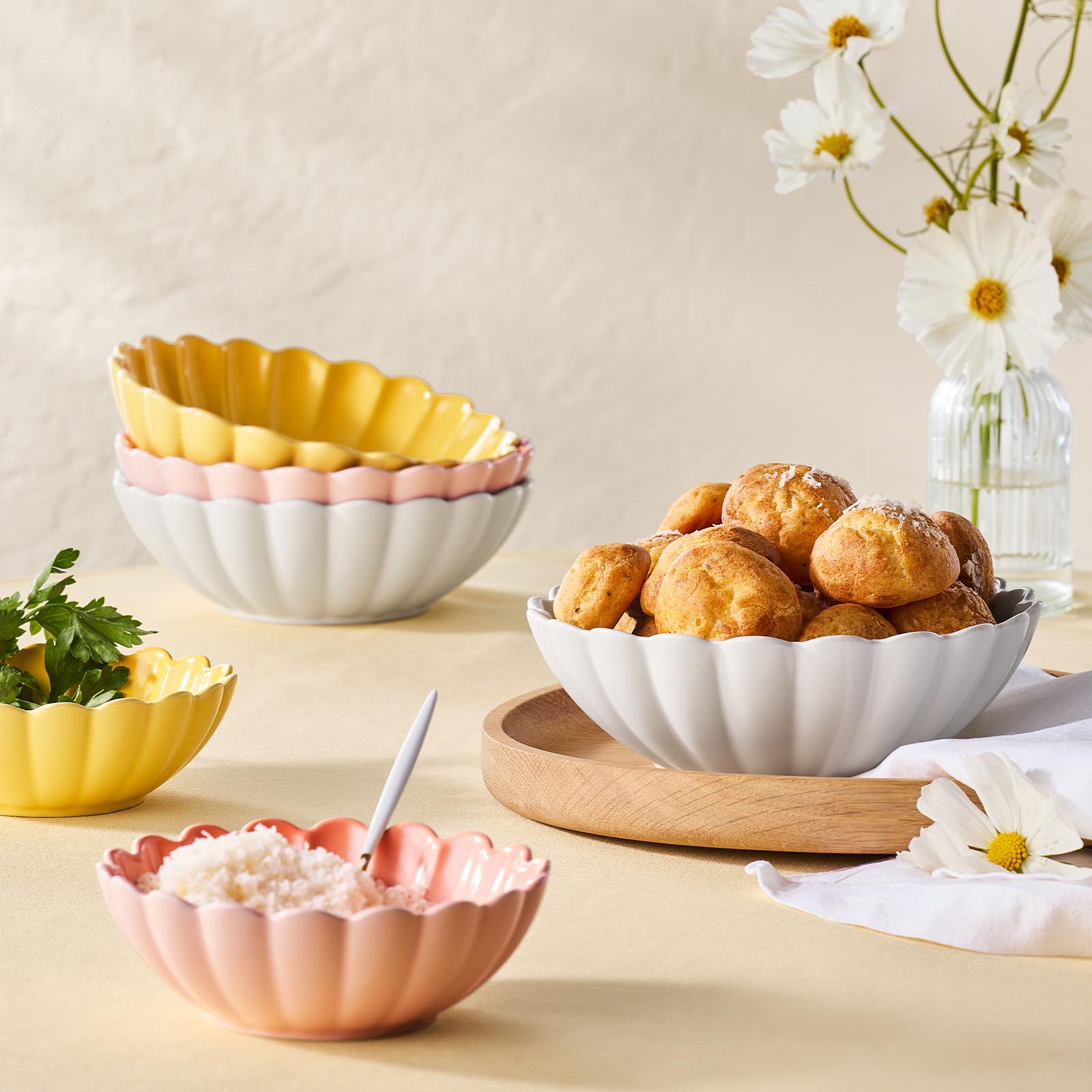 非洲菊造型陶瓷碗 image number 4