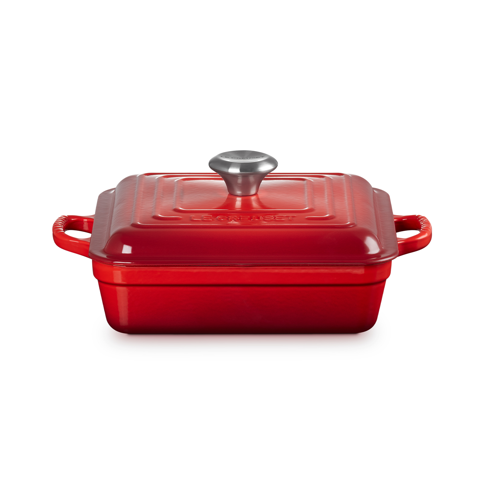 Square Casserole 24 cm Cerise (Black Interior)