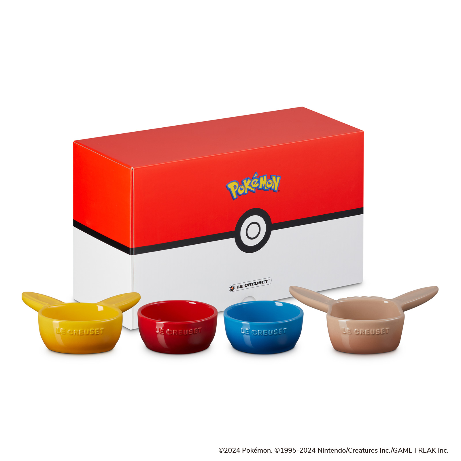 Set of 4 Pokémon Mini Dishes Cappuccino/Marseille/Nectar/Cerise