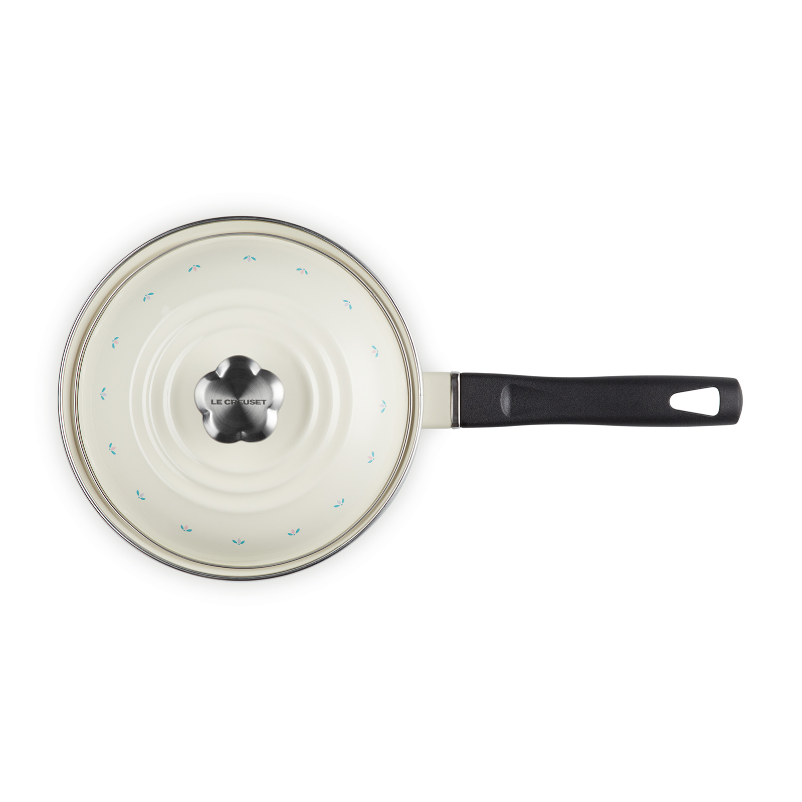 Petite Fleur Enamel On Steel Saucepan (Flower Knob) image number 3