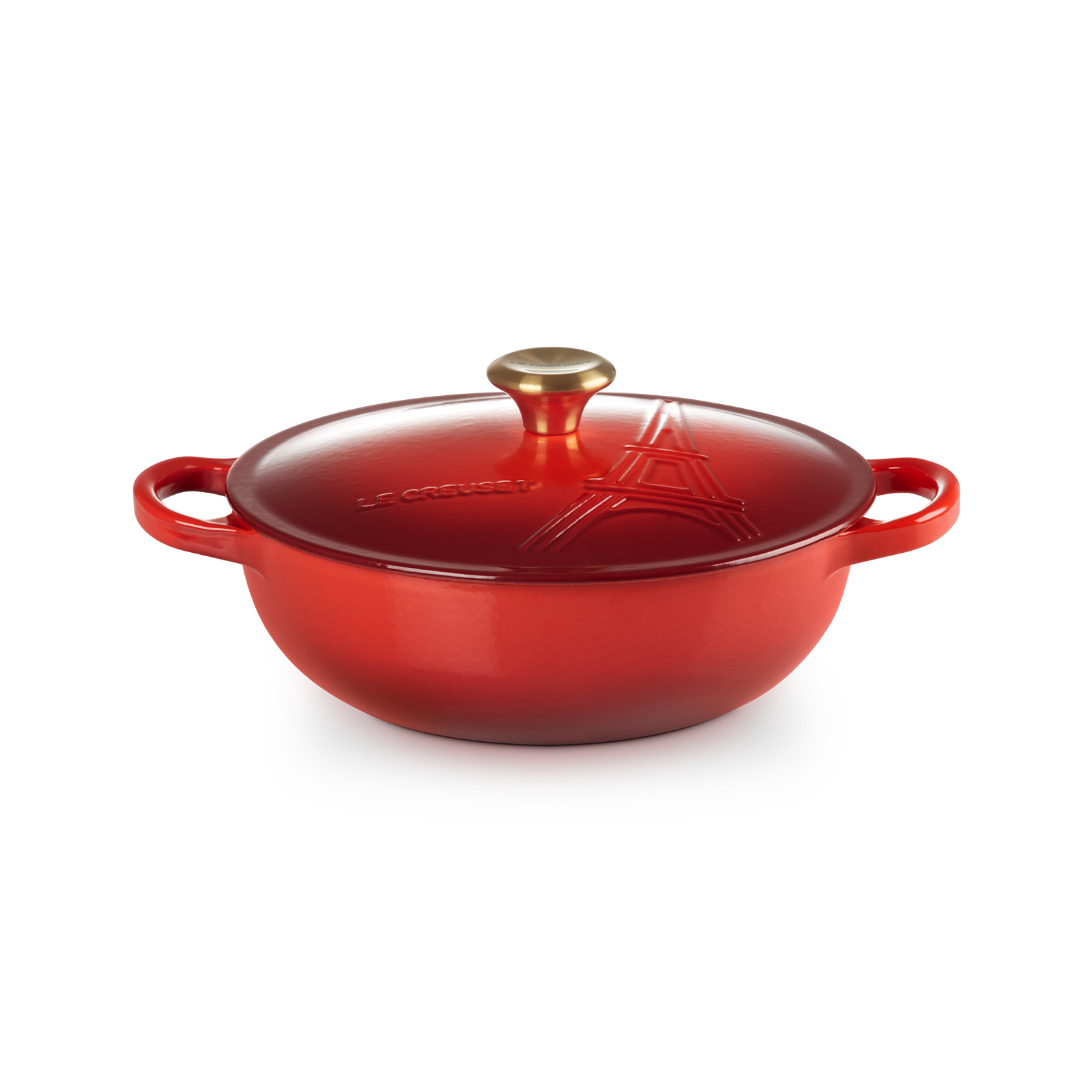 Eiffel Tower Marmite 22cm Cerise (Sand Interior)