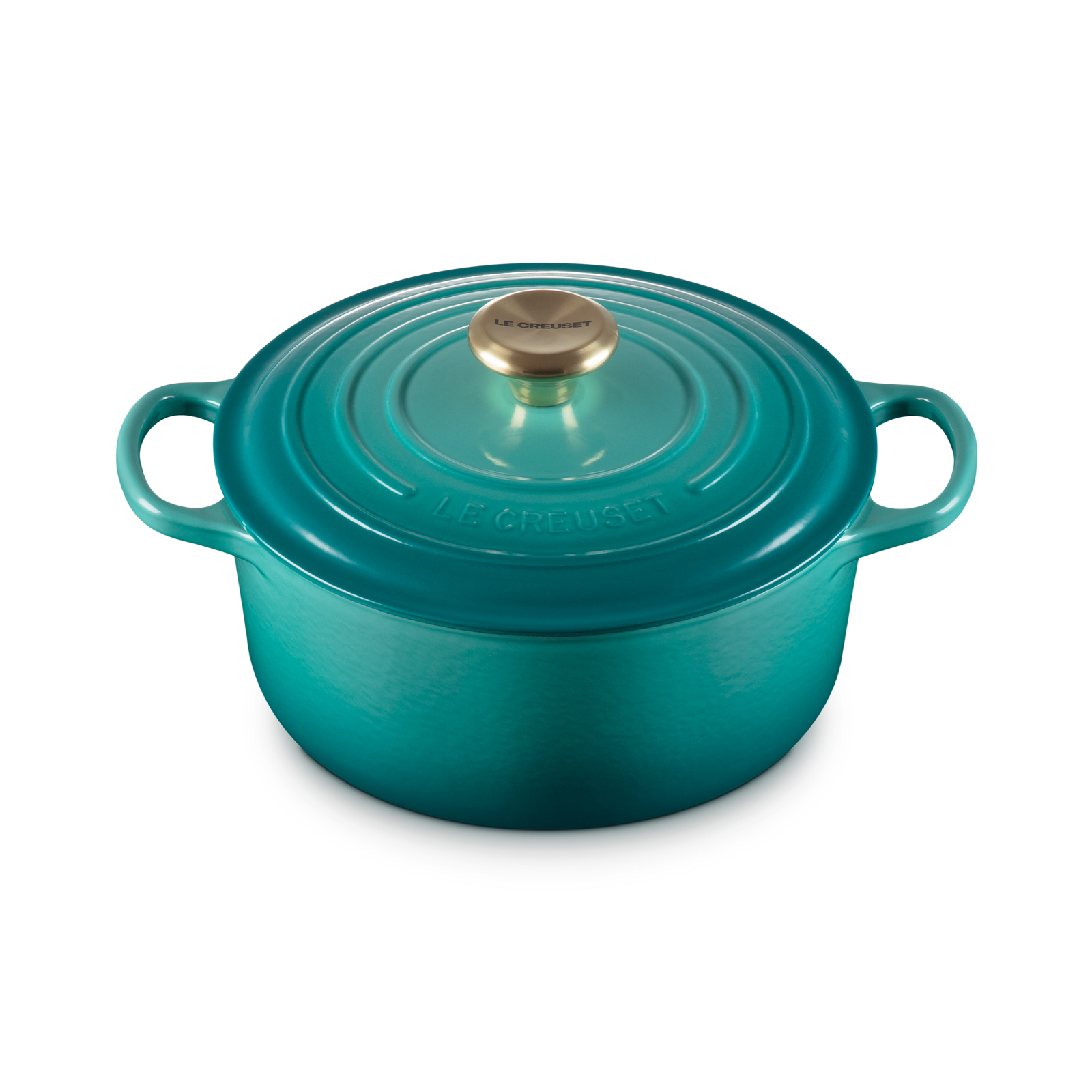 Round Casserole (Light Gold Knob) image number 1