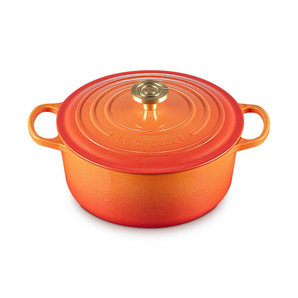 圓形琺瑯鑄鐵鍋 (一百周年鍋蓋頭) image number 1