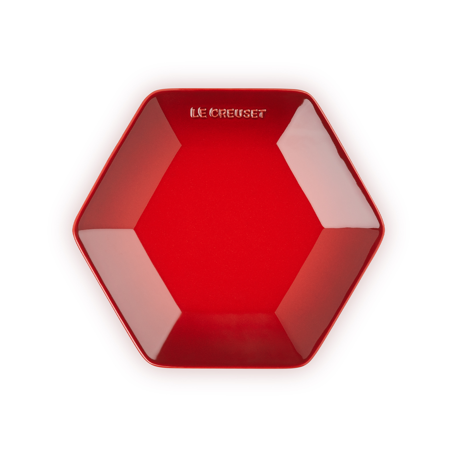 Hexagon Plate 21cm Cerise image number 0