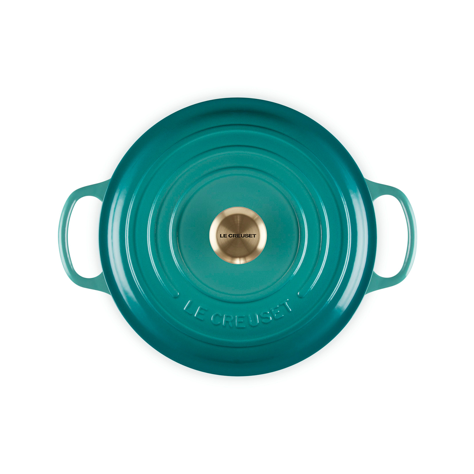 Round Casserole (Light Gold Knob) image number 3