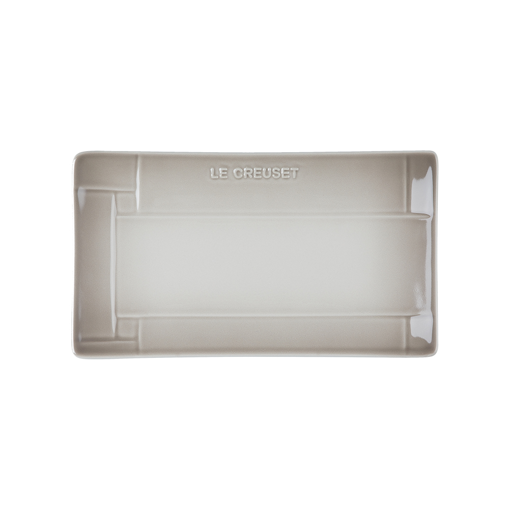 Mesh Rectangular Plate 23cm Nutmeg