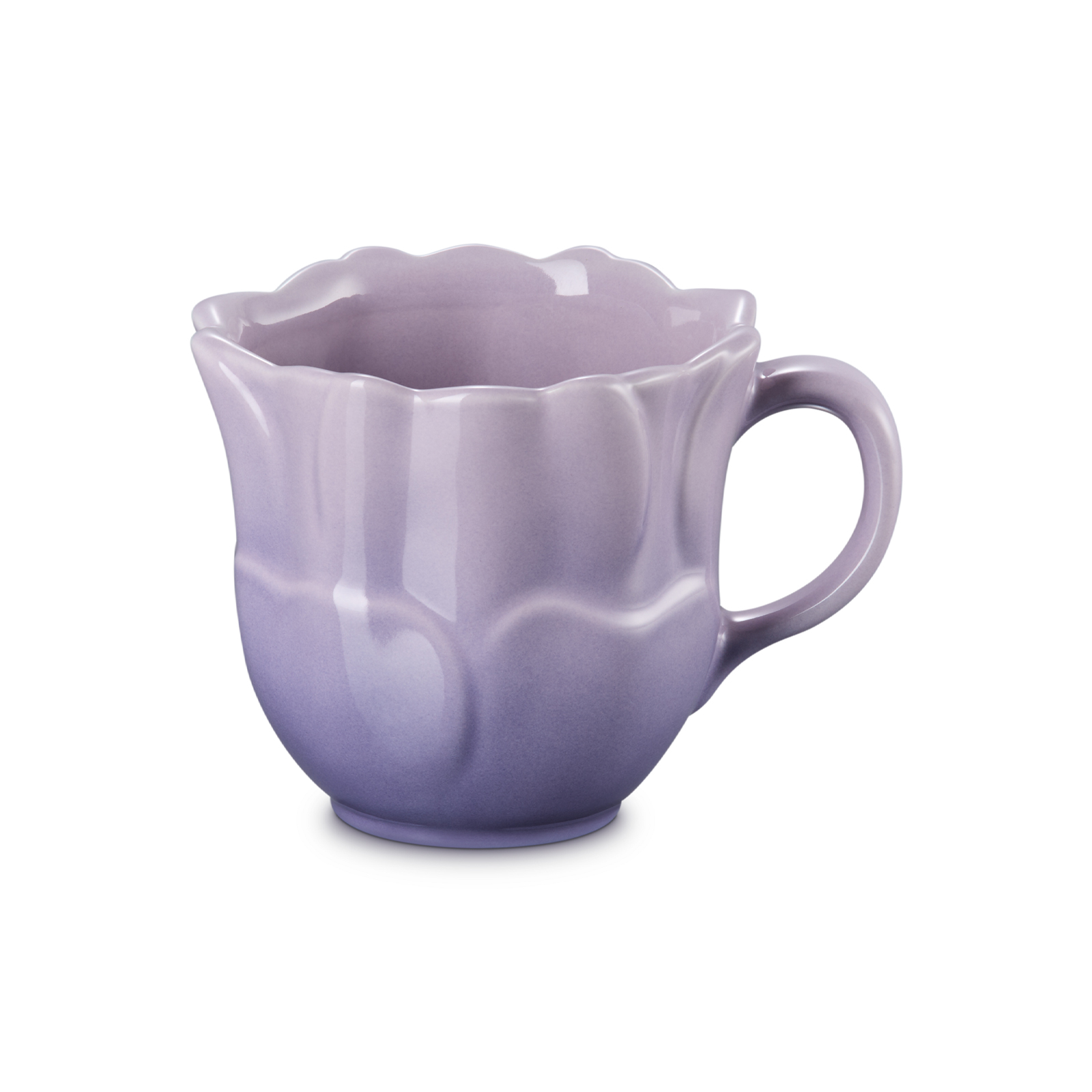 銀蓮花花瓣造型陶瓷杯