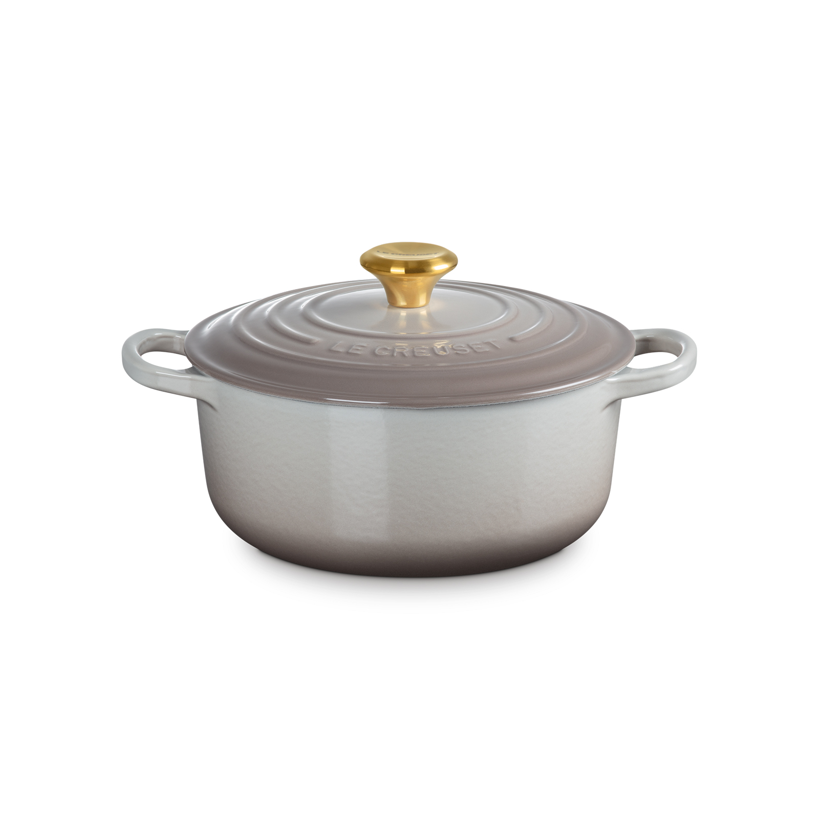 Round Casserole 20cm Nutmeg (Gold Knob)