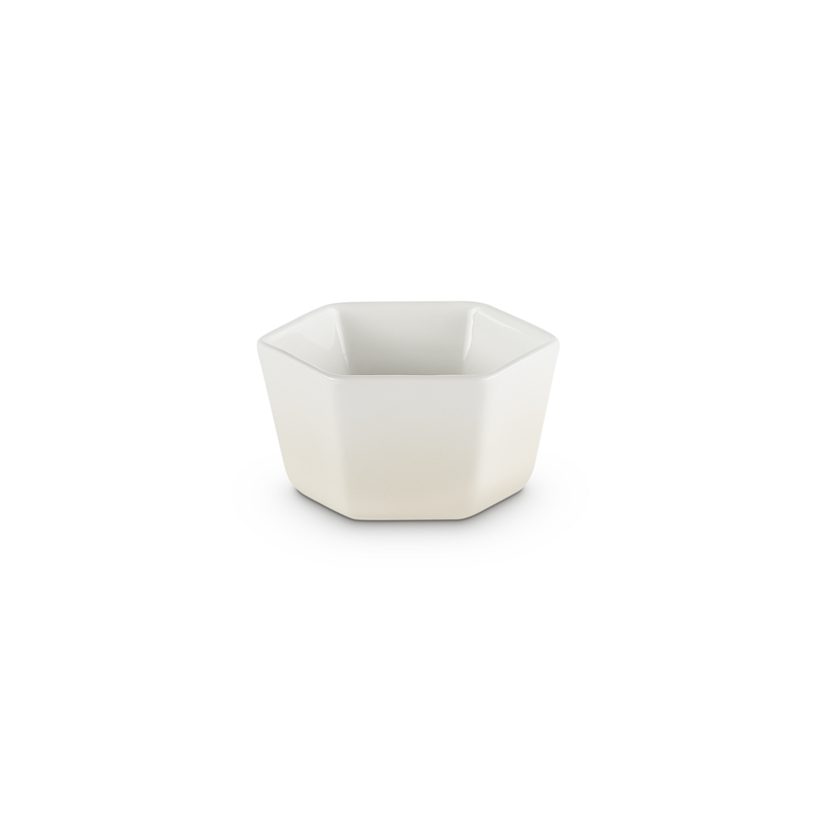 Hexagon Dish 10cm Meringue