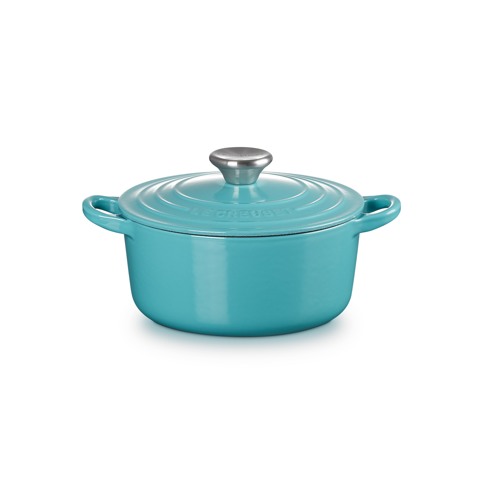 Round Casserole 18cm Turquoise (Black Interior)