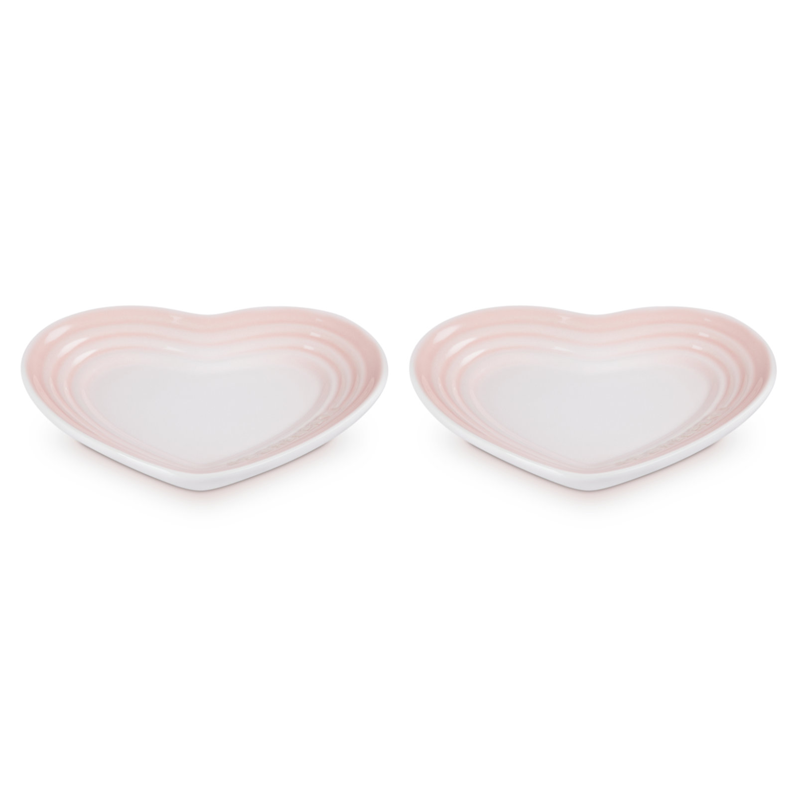 Set of 2 Small Heart Plates image number 1