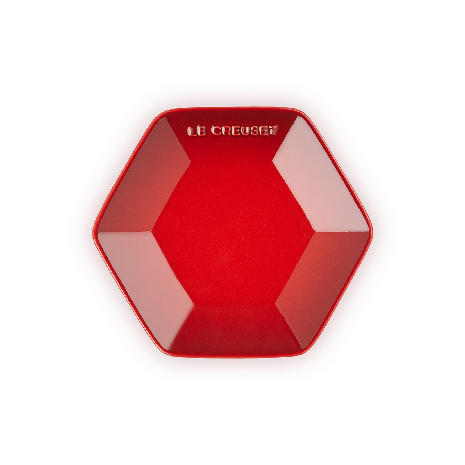 Hexagon Plate 16cm Cerise image number 0