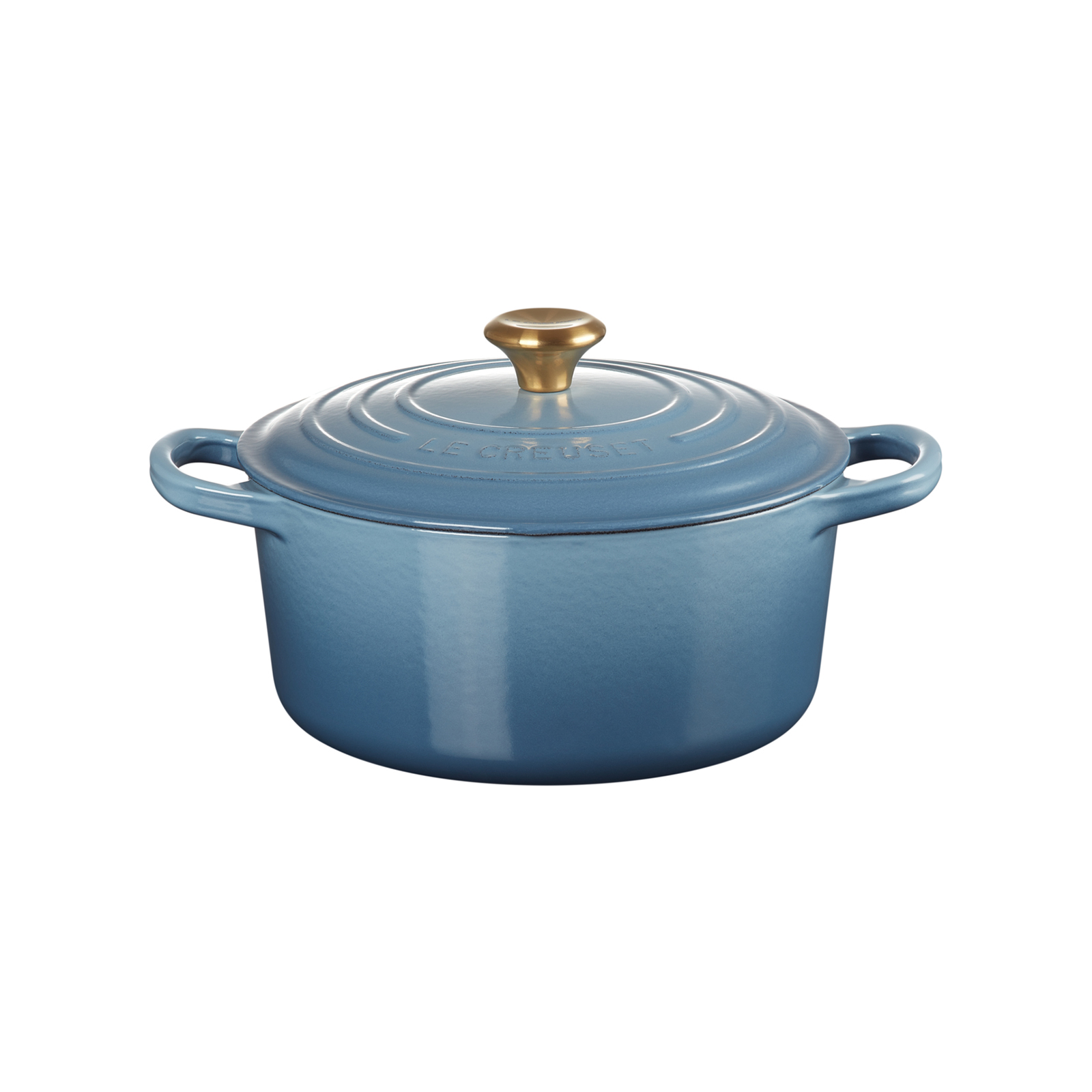 Round Casserole 18cm Chambray (Gold Knob)