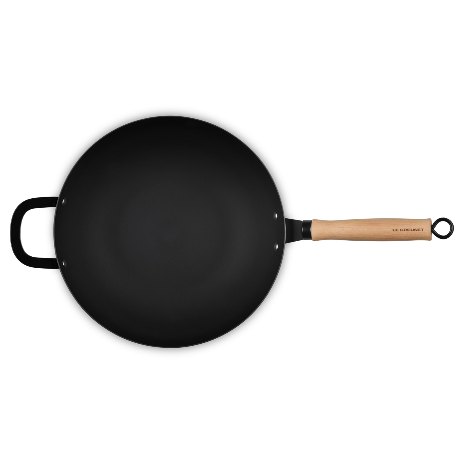 Carbon Steel Wok with Glass Lid image number 5