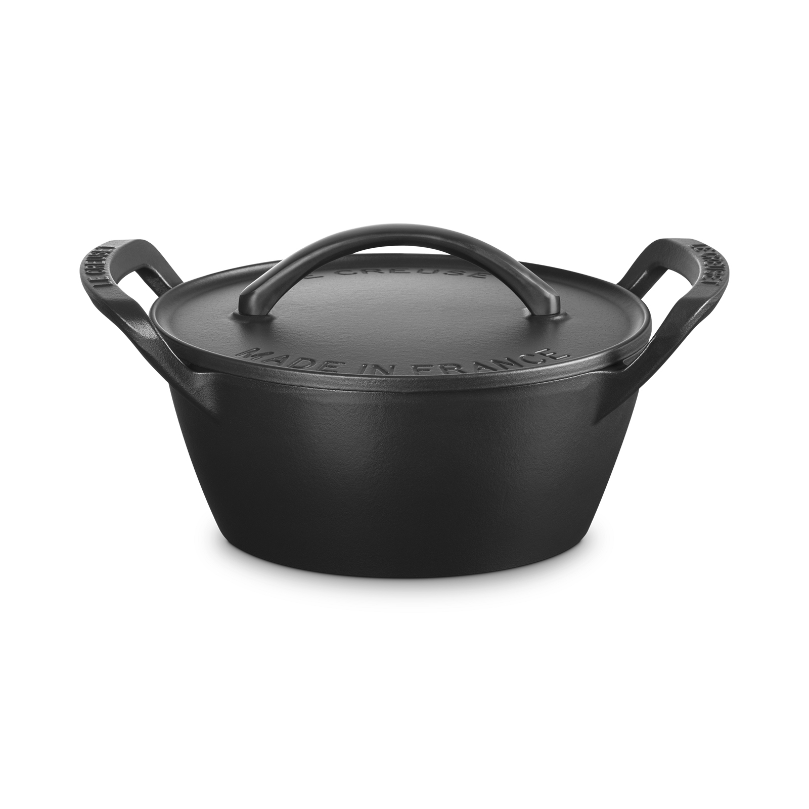 Alpine Outdoor Collection 圓形琺瑯鑄鐵鍋 25厘米 Matte Black