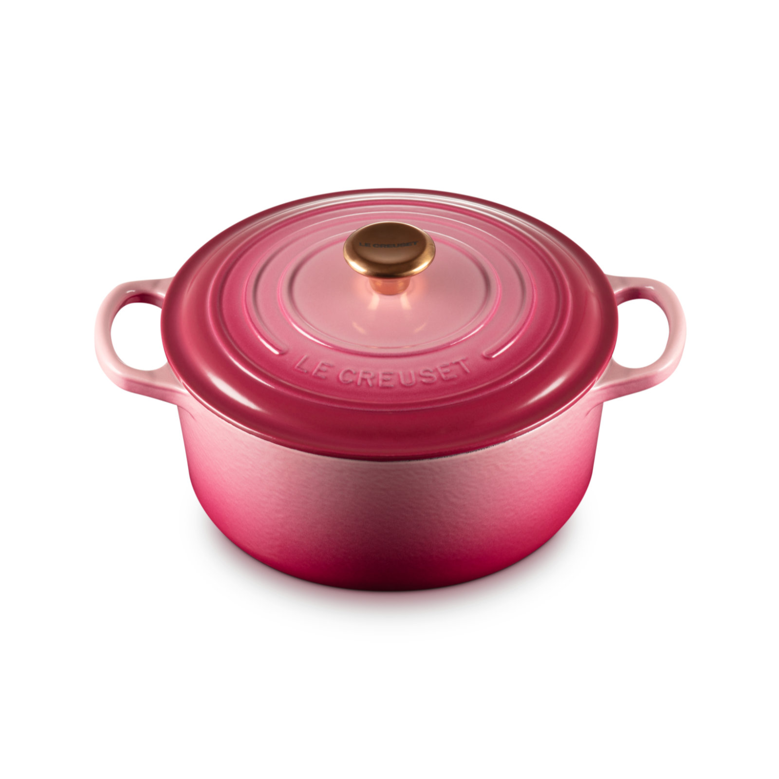 圓形琺瑯鑄鐵鍋 (銅色鍋蓋頭) image number 1