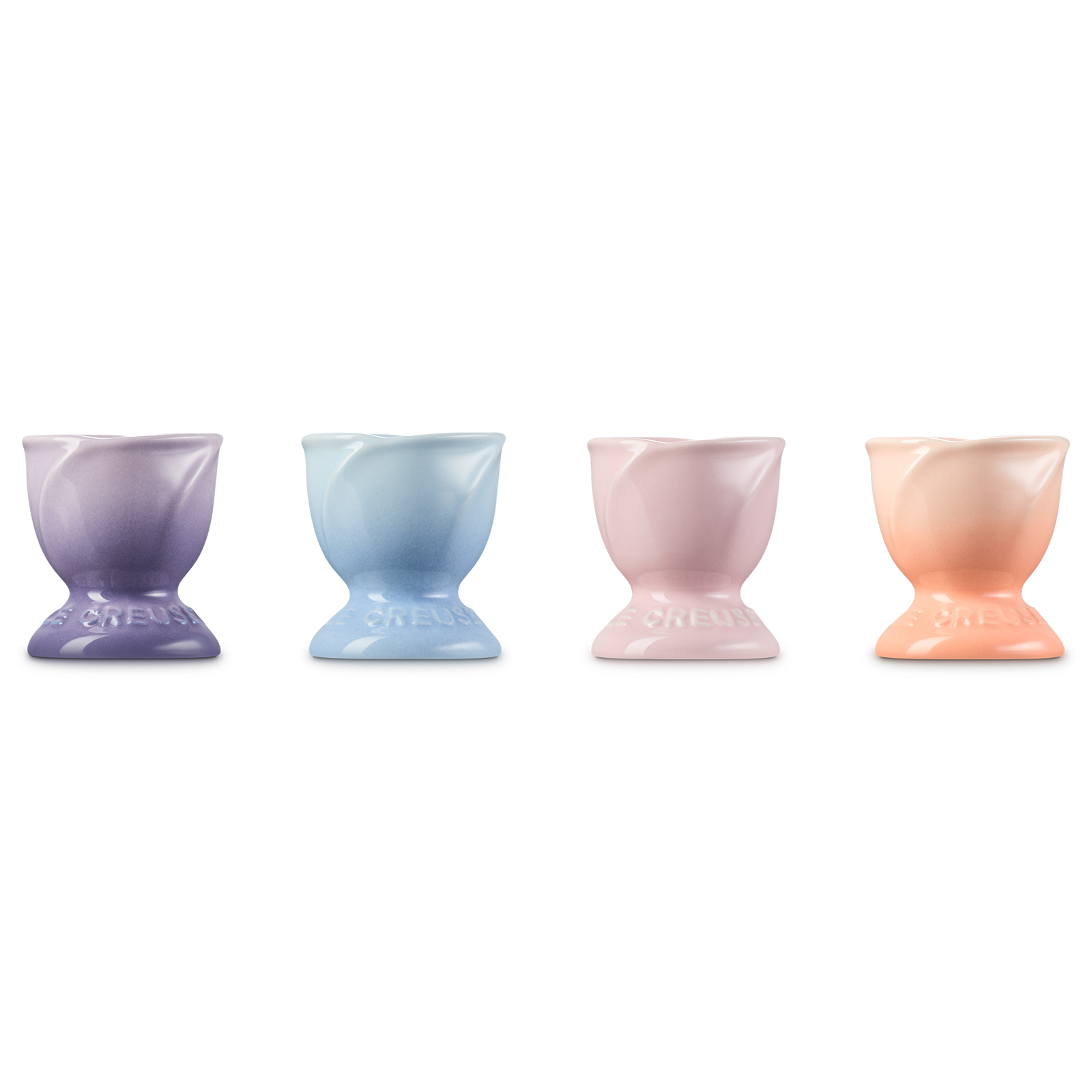 Anemone Petal Set of 4 Footed Egg Cup image number 2