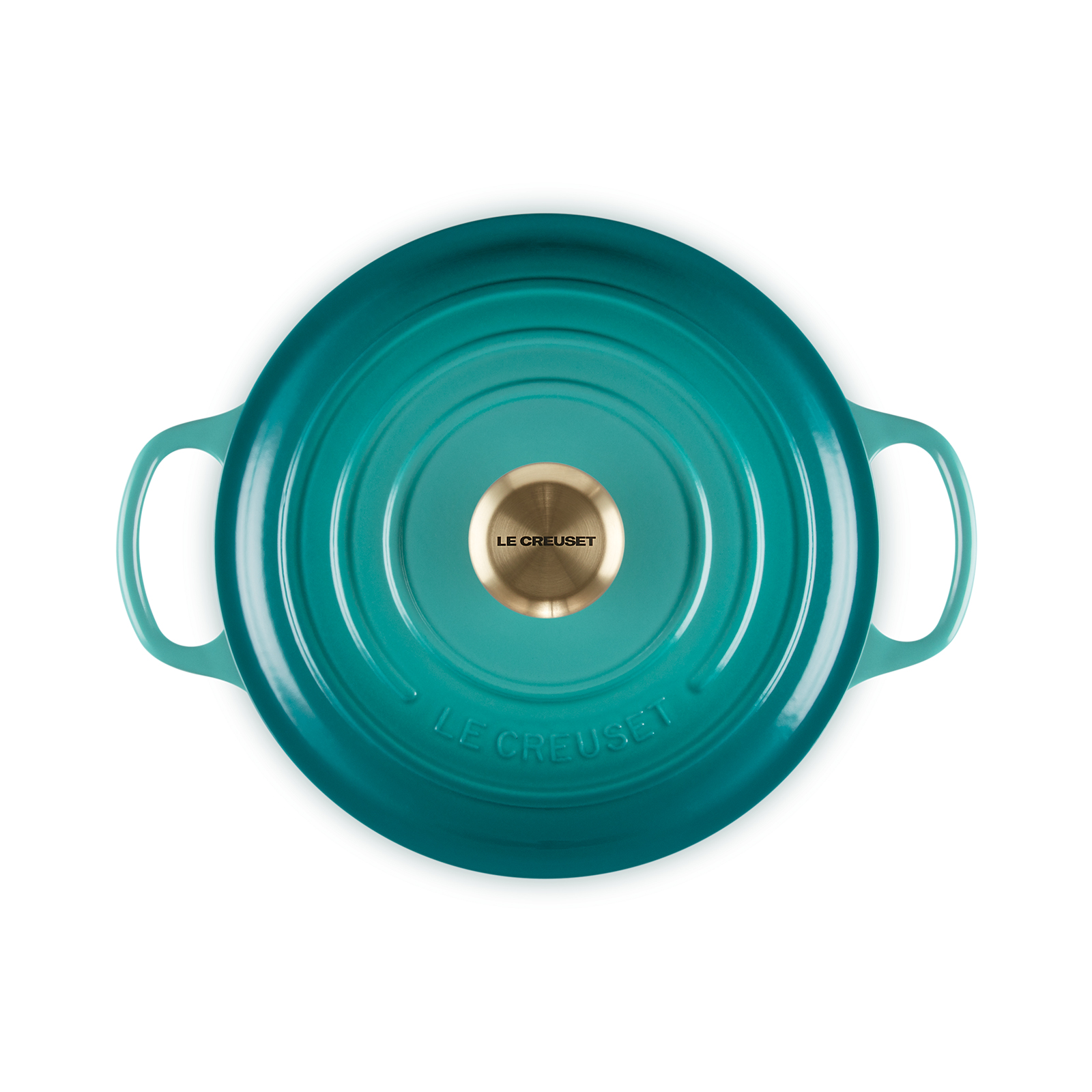 Round Casserole (Light Gold Knob) image number 3