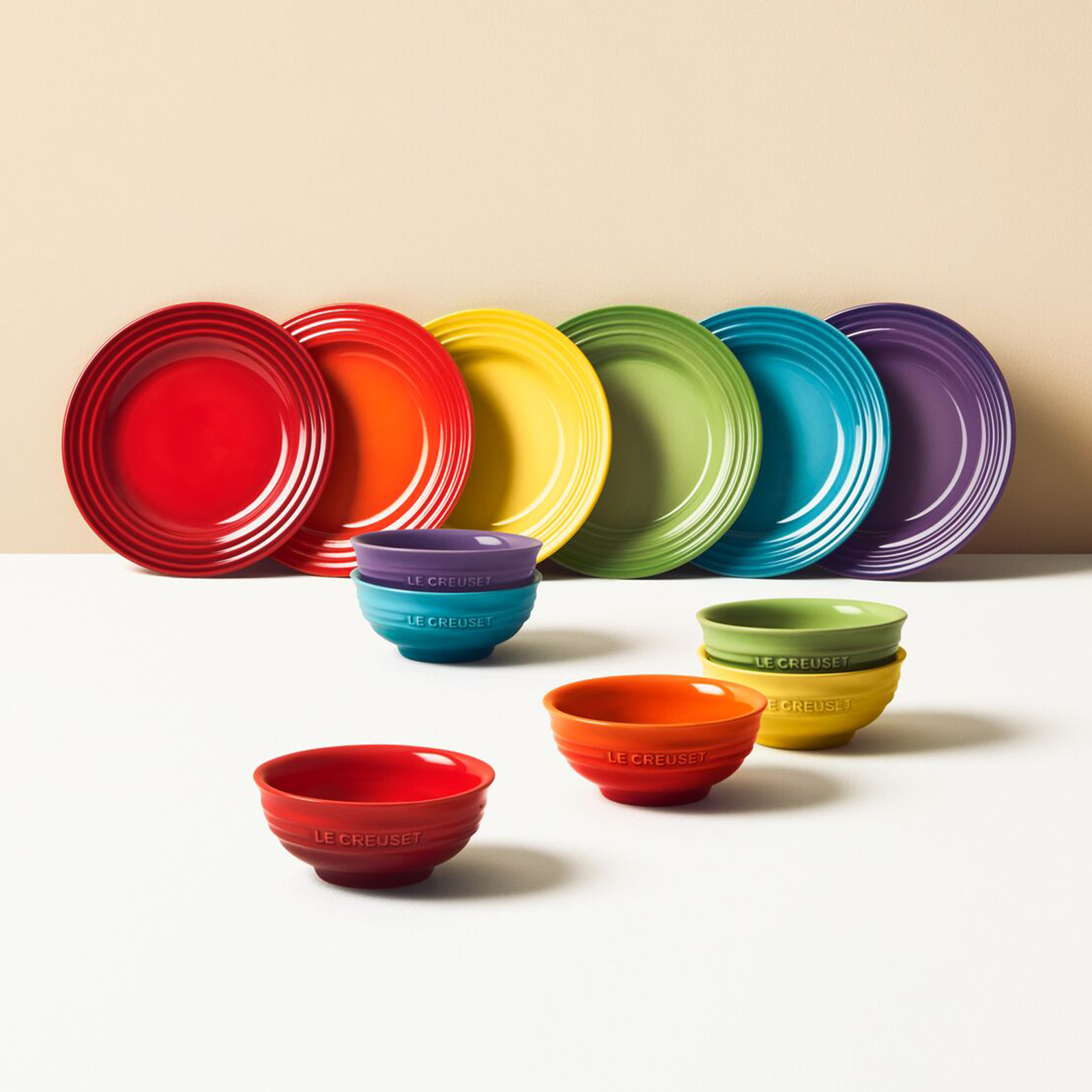 Set of 6 Mini Bowl Cerise/Flame/Caribbean/Soleil/Palm/Ultra Violet