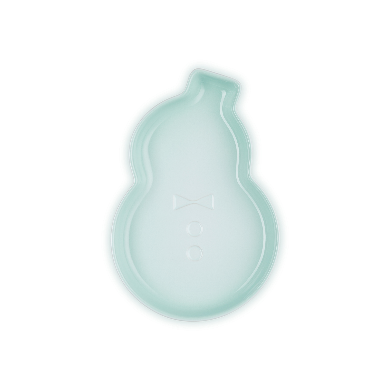 雪人造型陶瓷碟 19厘米 Ice Green