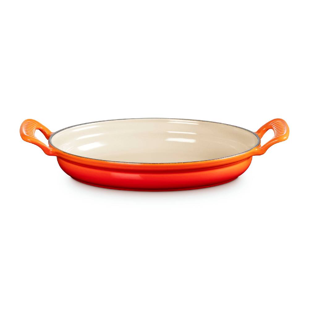 Modern Heritage 橢圓形琺瑯鑄鐵焗盤 28厘米 Flame