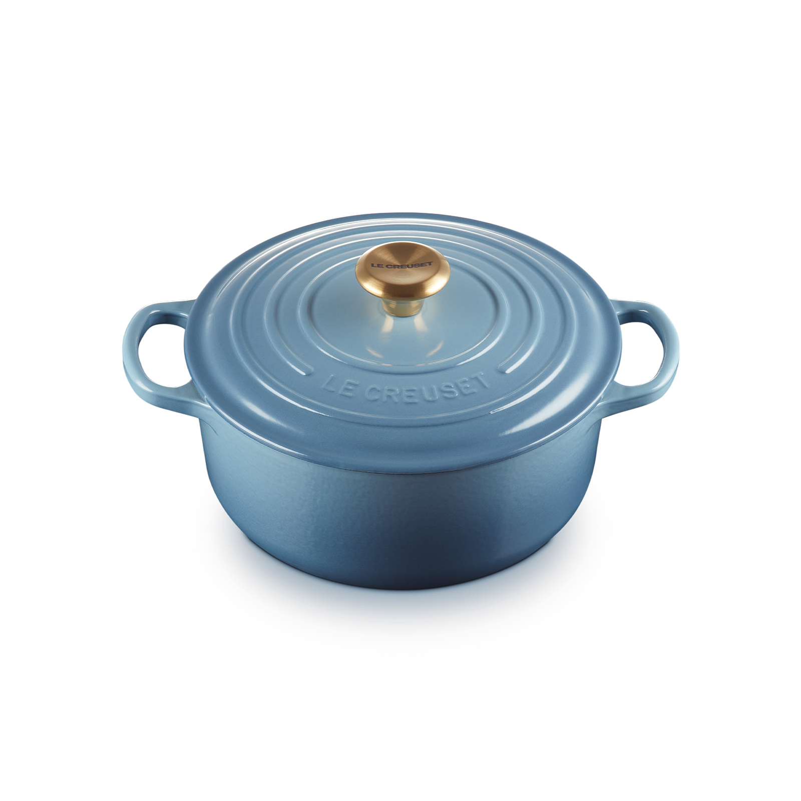Round Casserole (Gold Knob) image number 1