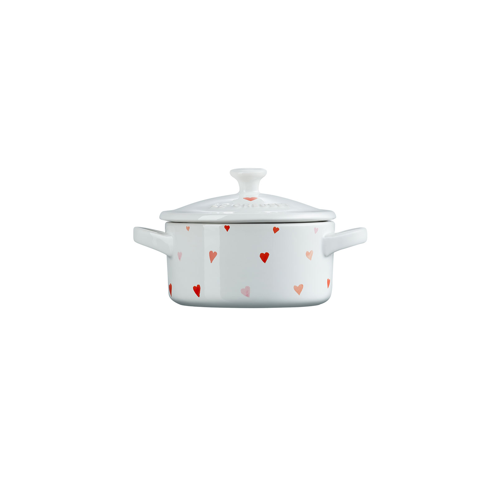 Mini Round Cocotte with Heart Decal image number 2