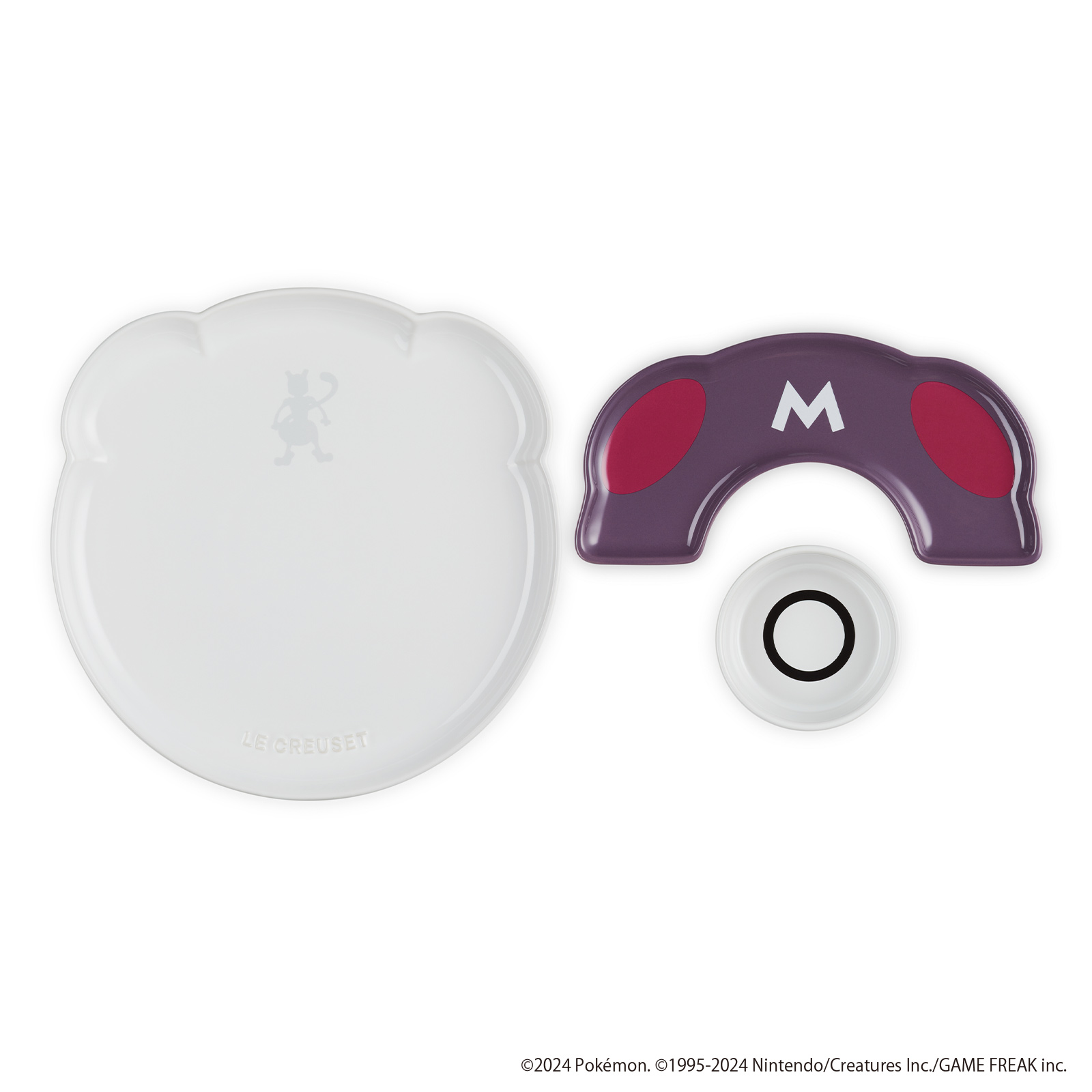 Pokémon 大師球陶瓷餐具套裝 - White/Cassis image number 3