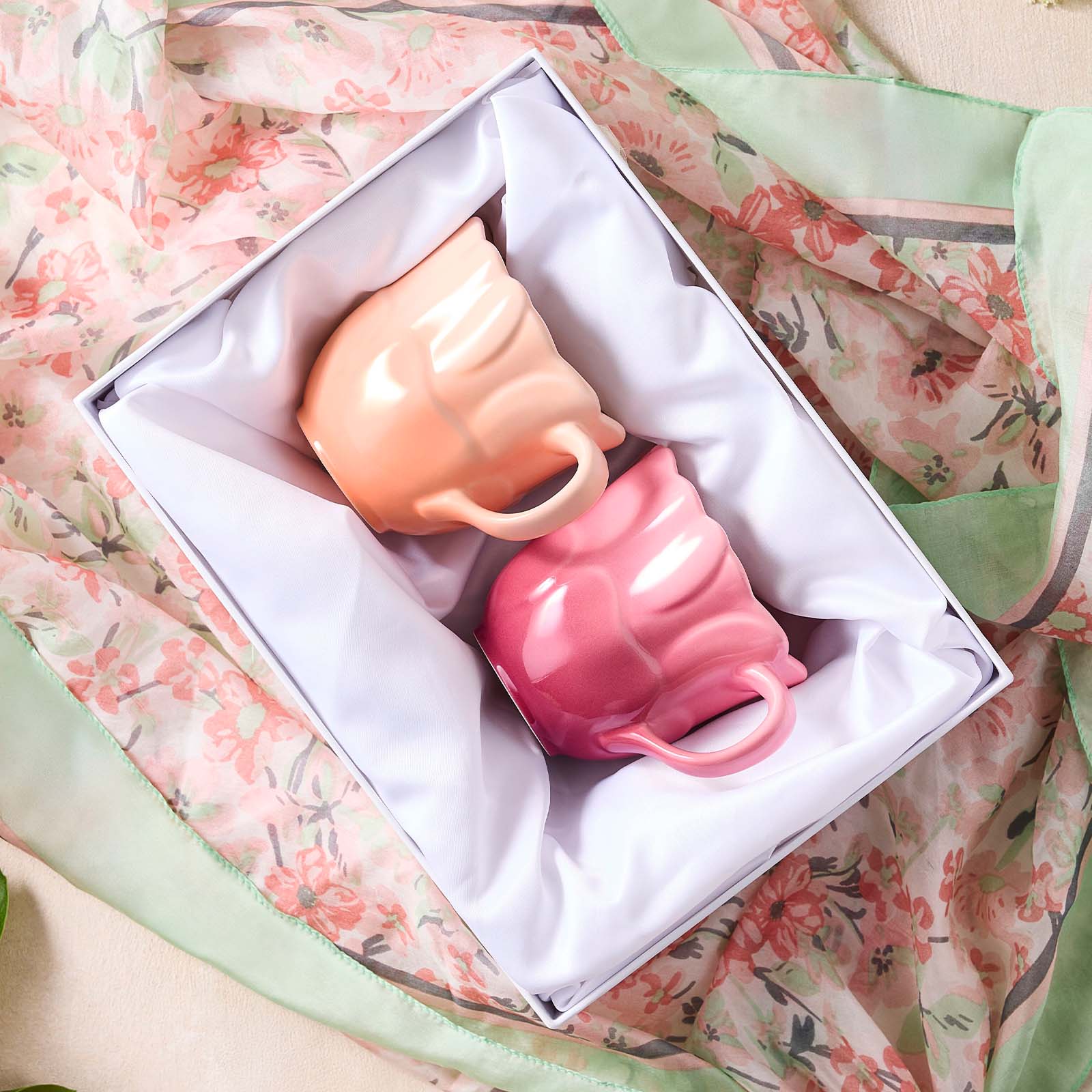 銀蓮花花瓣造型陶瓷杯 image number 4