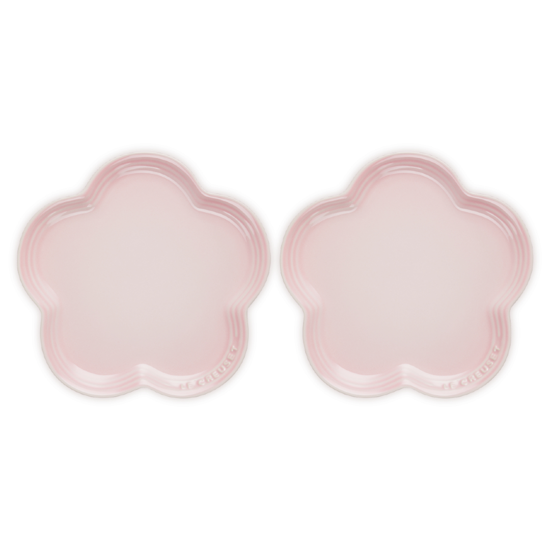 Set of 2 Flower Plate