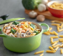 白汁三文魚西蘭花通粉