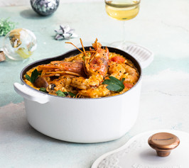 紅蝦冬蔭功意大利飯