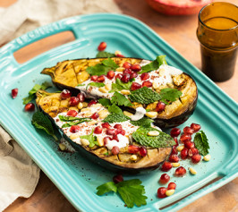 燒茄子石榴籽沙律