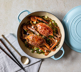 無水蒸梅子蒸花蟹